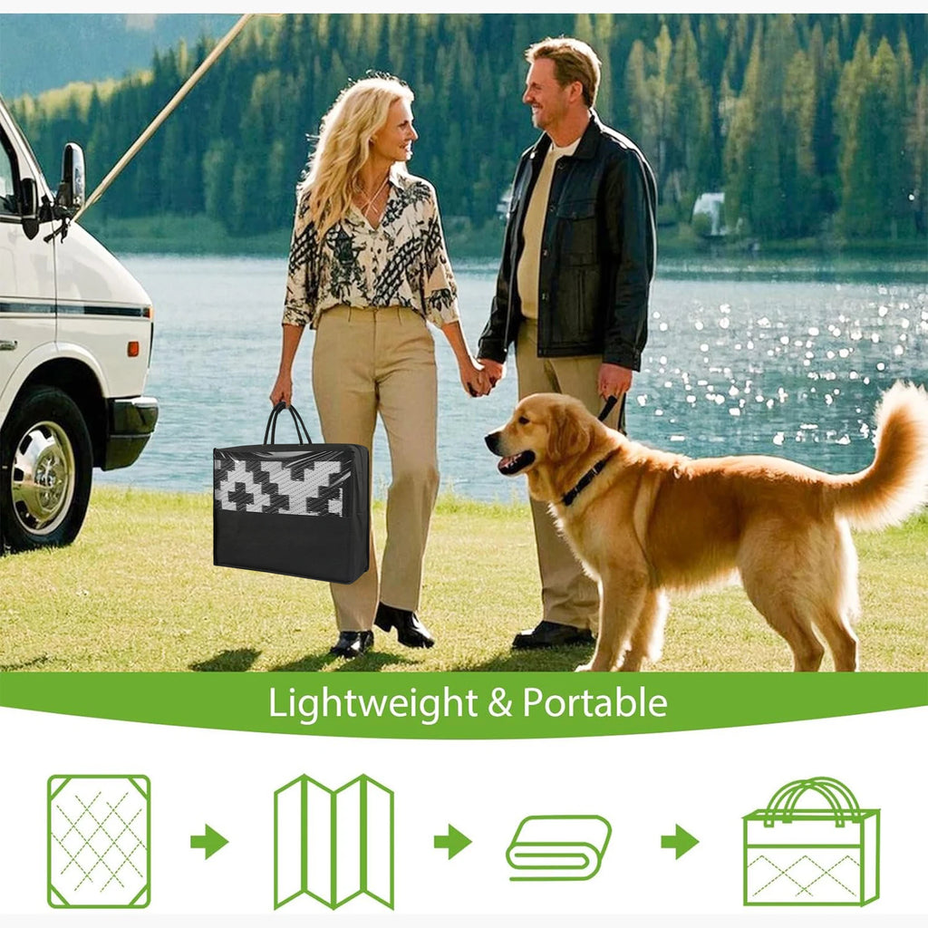 שטיח מחצלת בעיצוב בוהמי