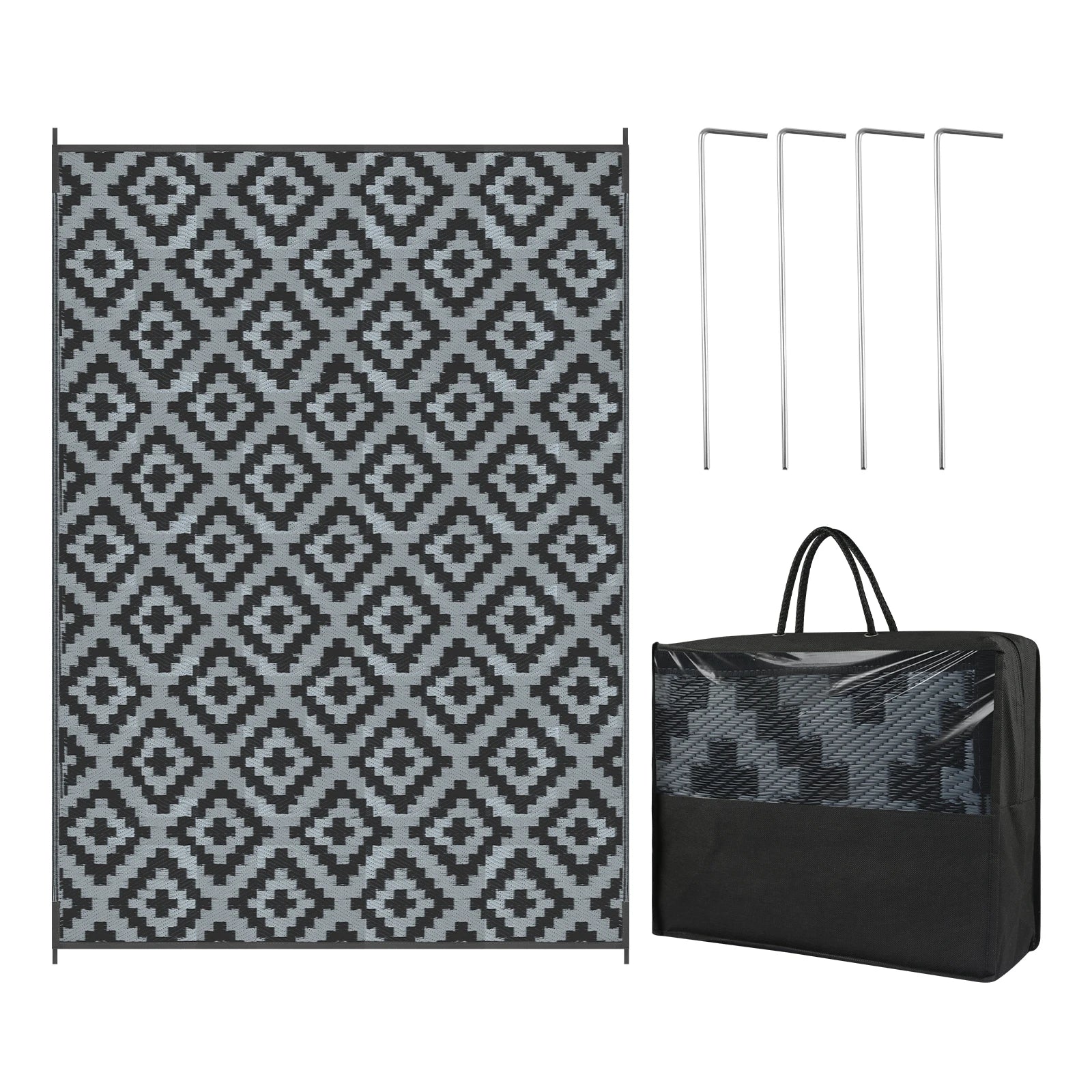 שטיח מחצלת בעיצוב בוהמי