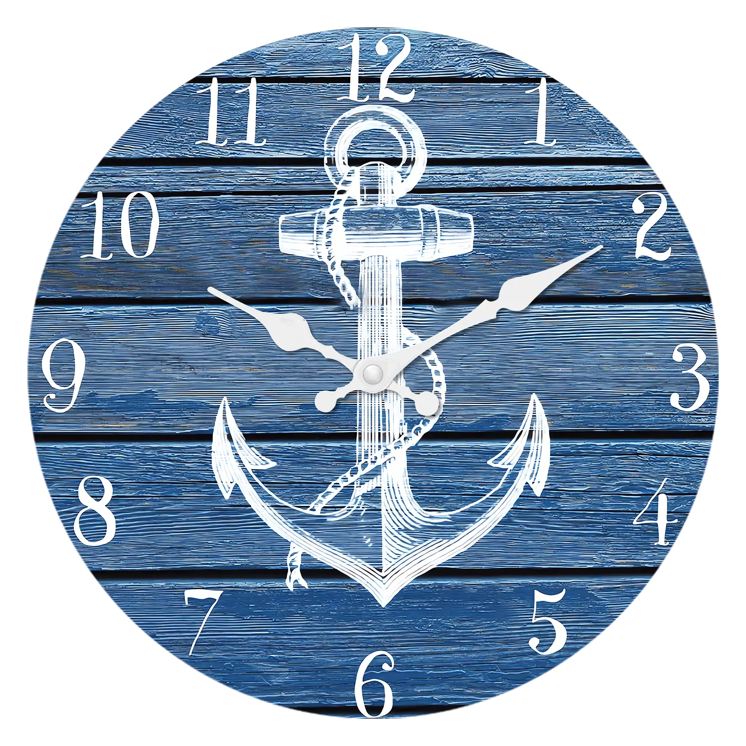 שעון קיר עץ בעיצוב ימי