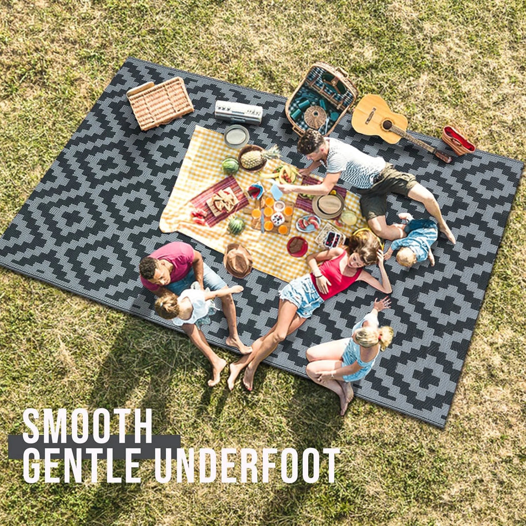 שטיח מחצלת בעיצוב בוהמי