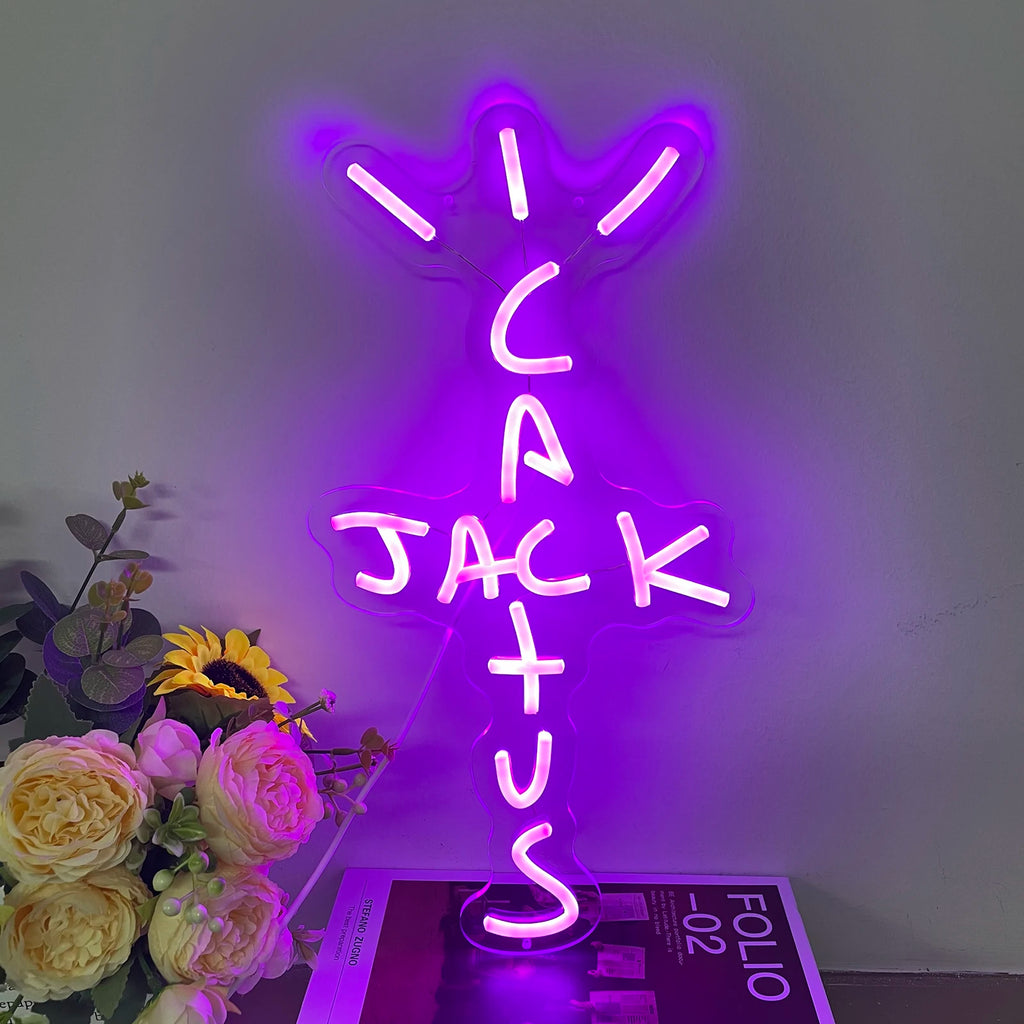 CACTUS JACK -  שלט neon
