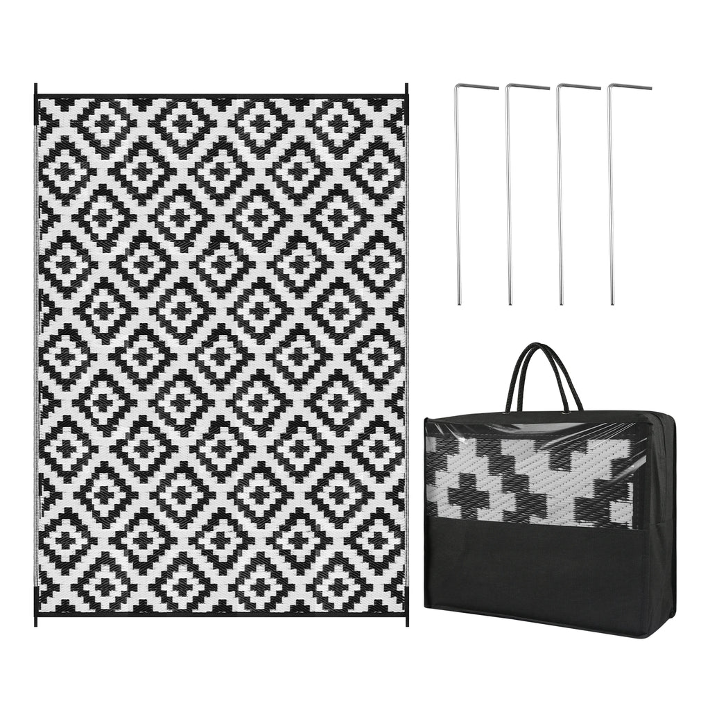 שטיח מחצלת בעיצוב בוהמי