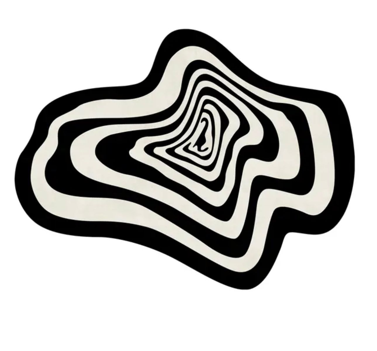 Illusion – שטיח שחור לבן אשליה