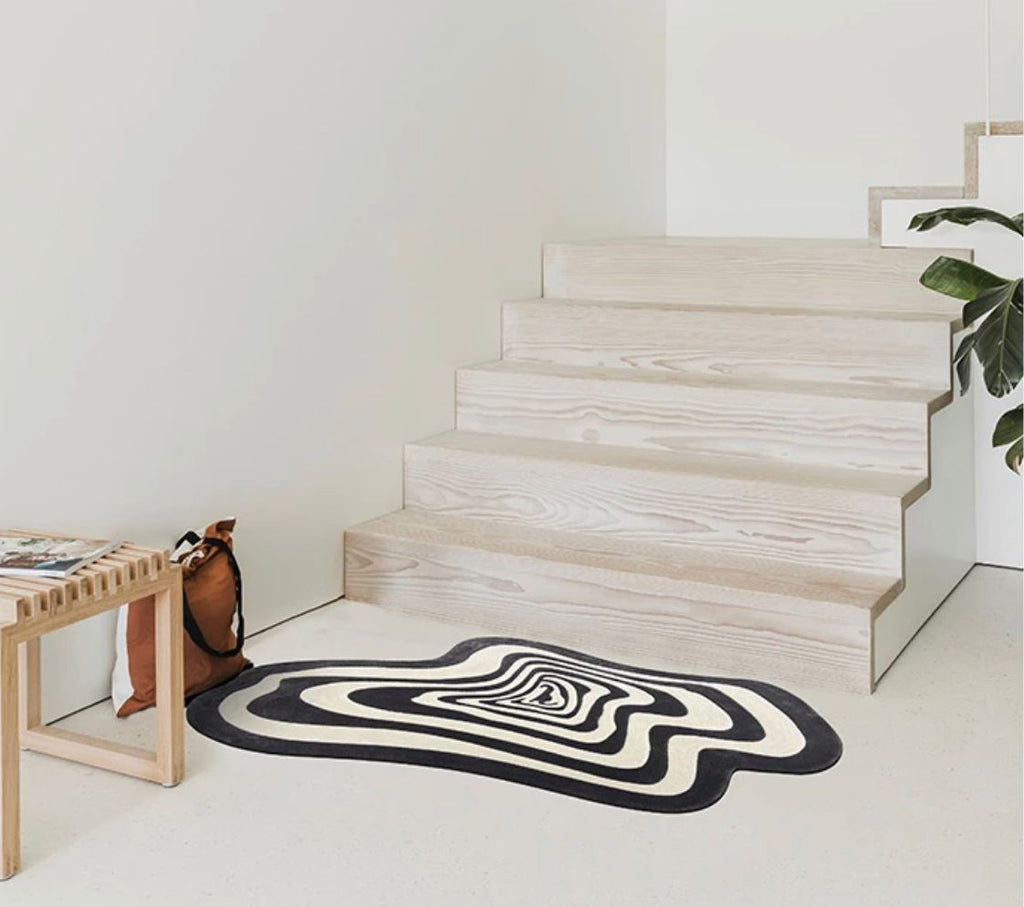 Illusion – שטיח שחור לבן אשליה