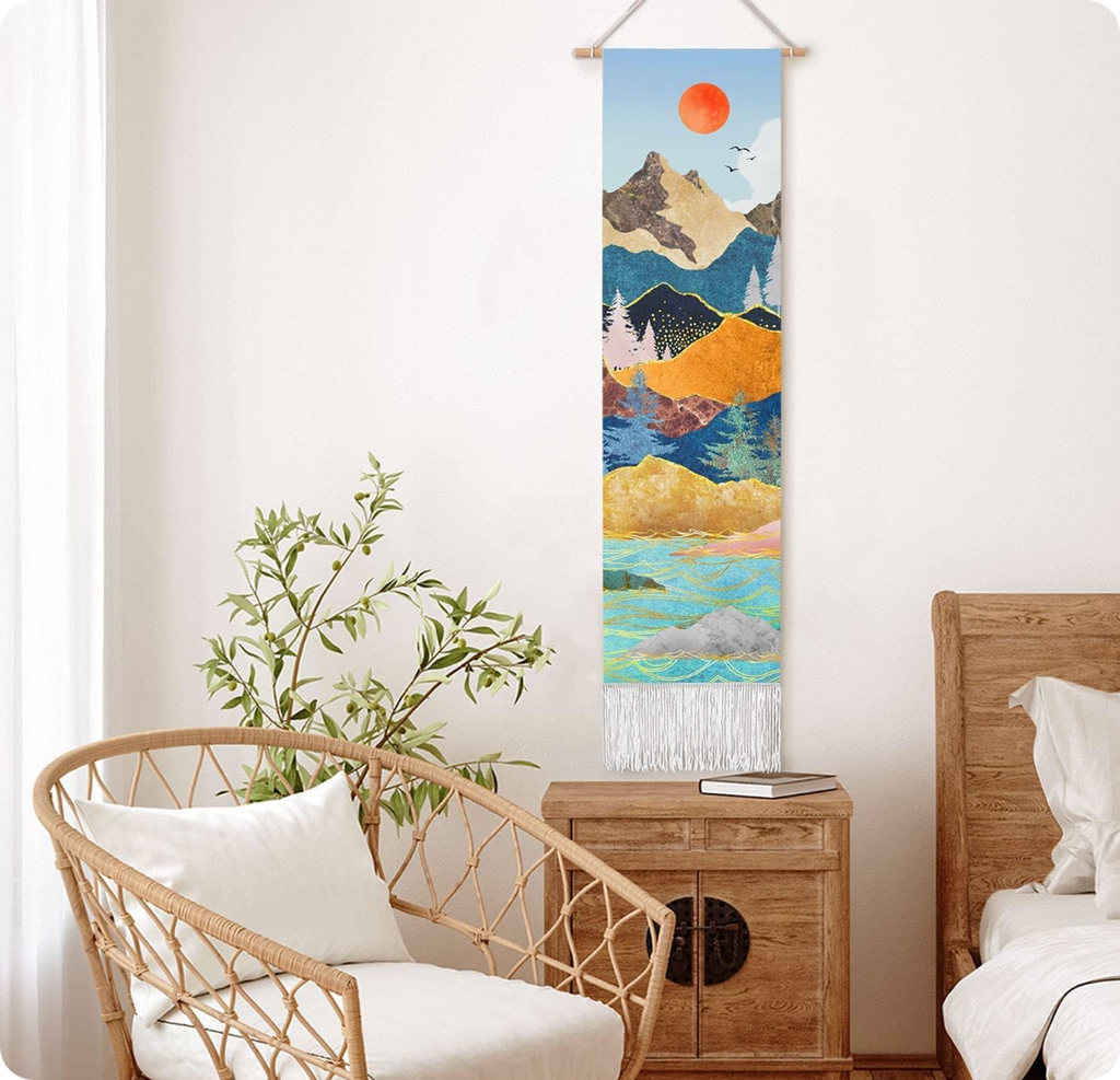 שטיח קיר אמנותי ב-2 עיצובים RED SUN