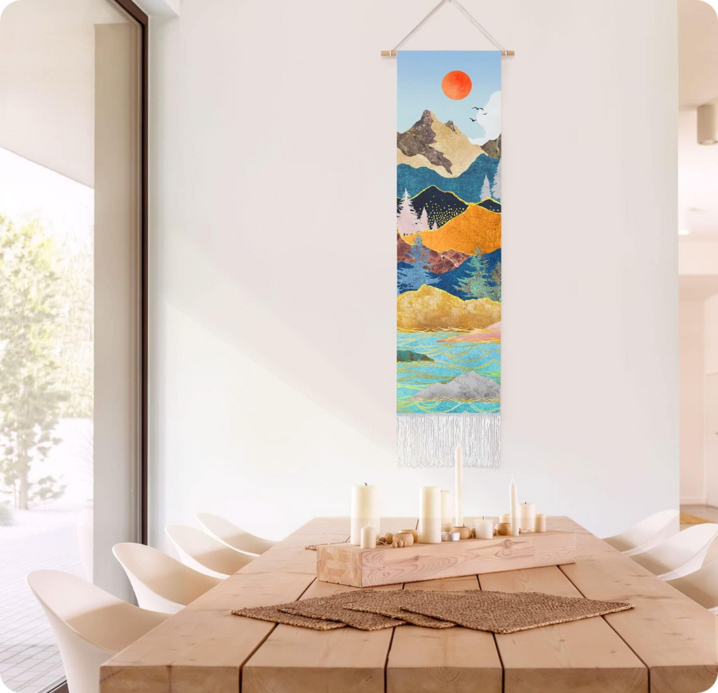 שטיח קיר אמנותי ב-2 עיצובים RED SUN