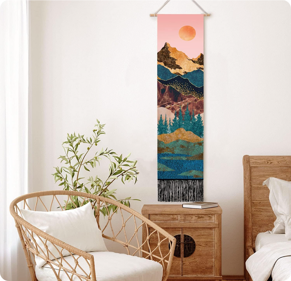 שטיח קיר אמנותי ב-2 עיצובים RED SUN